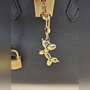 Gold Balloon Dog Bag Charm